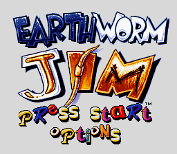 Earthworm Jim Title Screen